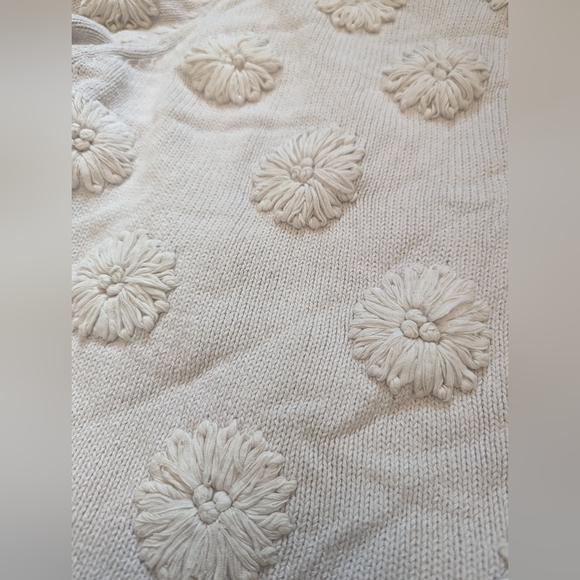 Max Mara cream floral embroidery jumper size - Picture 8 of 9